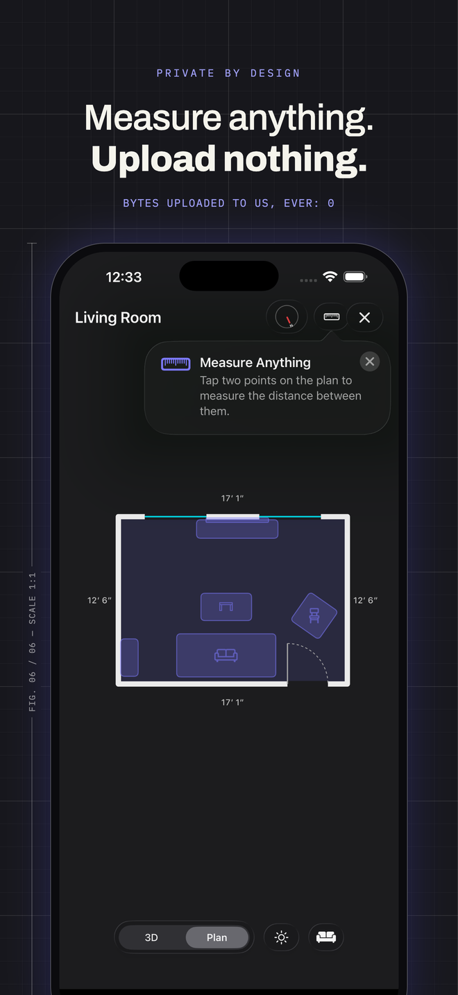 Full-screen floor plan